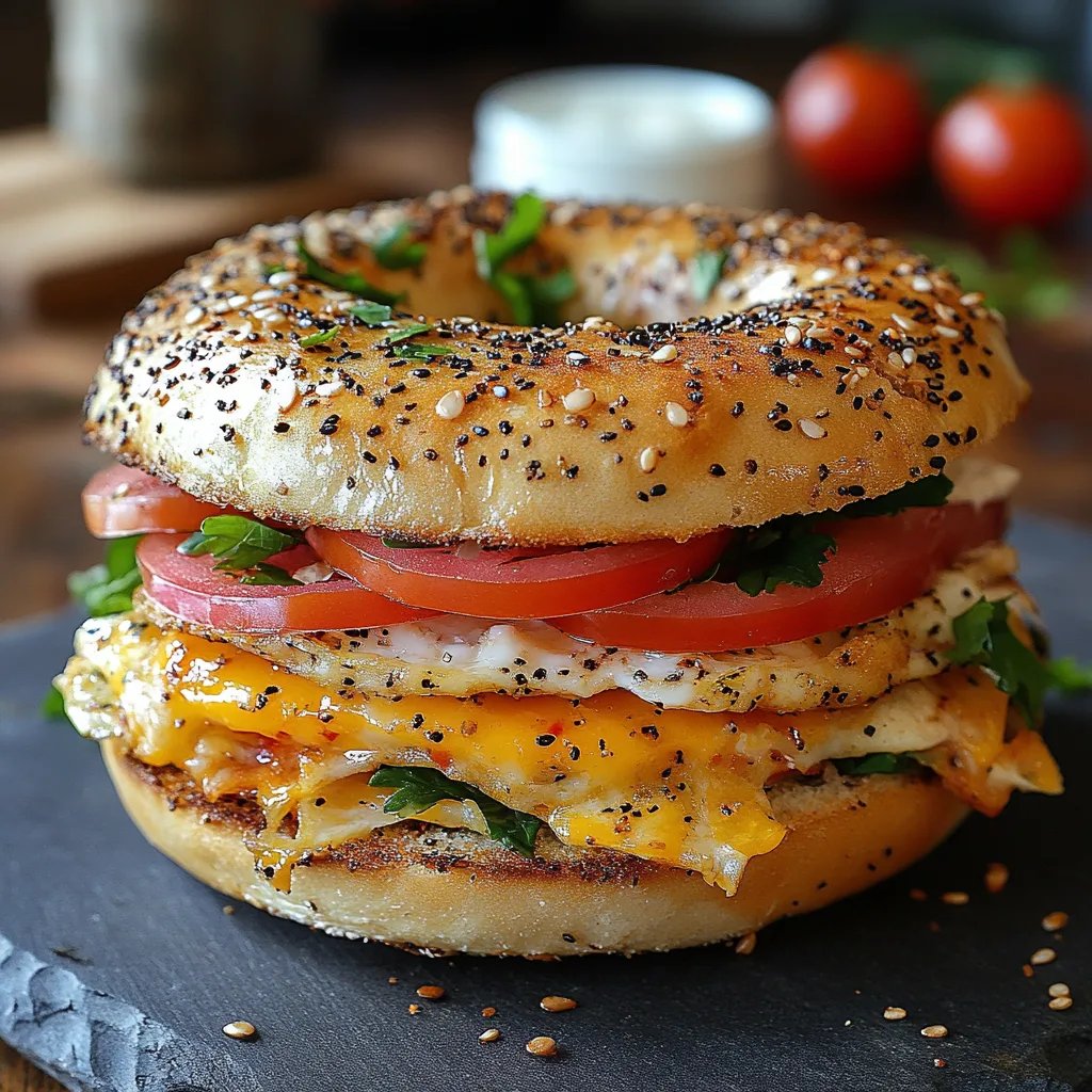 Sandwich Petit-Déjeuner au Bagel : Une Recette Incroyable Ultime