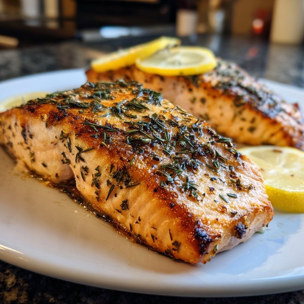 Saumon rapide au citron aneth