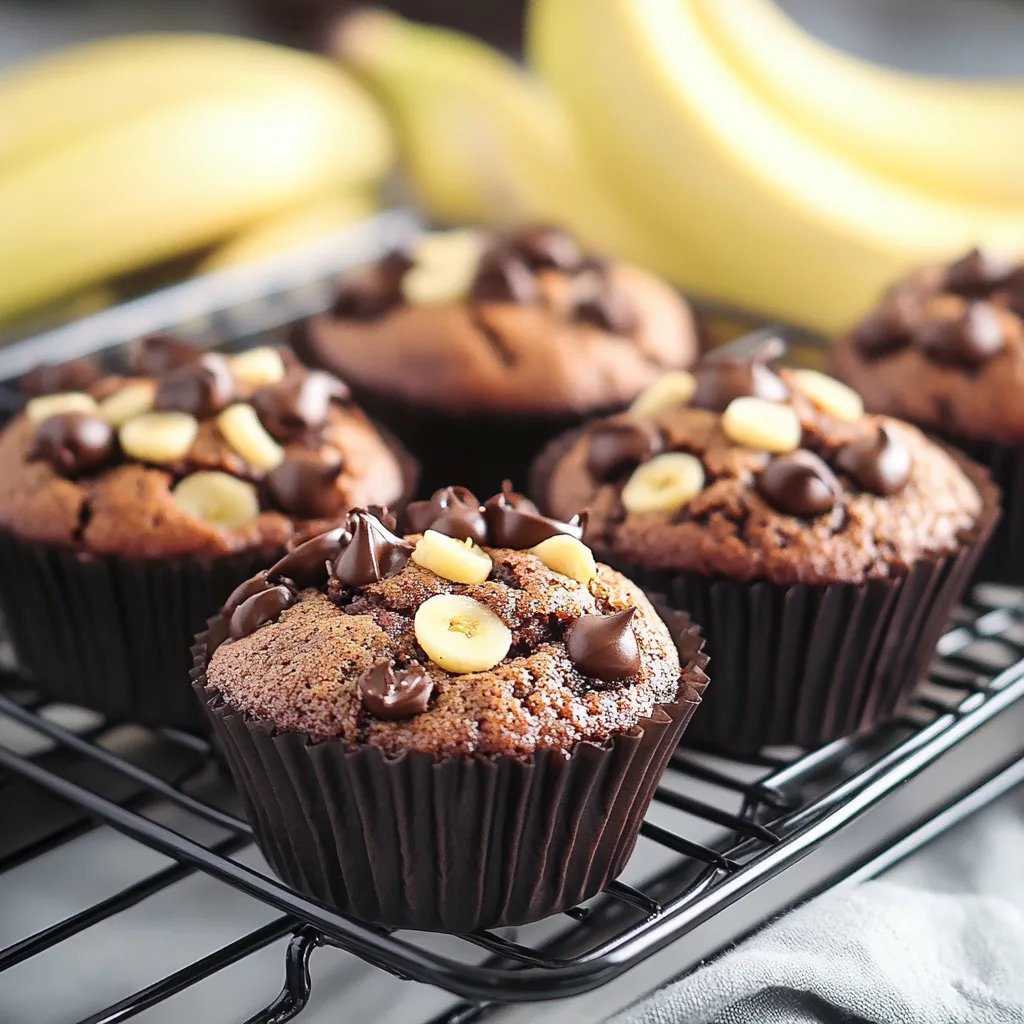 Muffins banane pépites de chocolat hyper moelleux