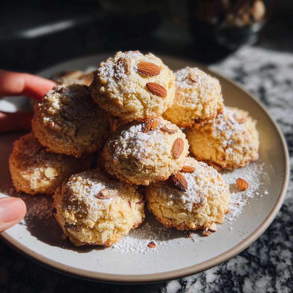 Polvorones maison aux amandes