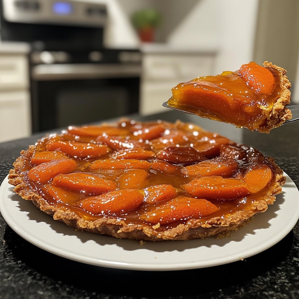 Tarte tatin de carottes au miel