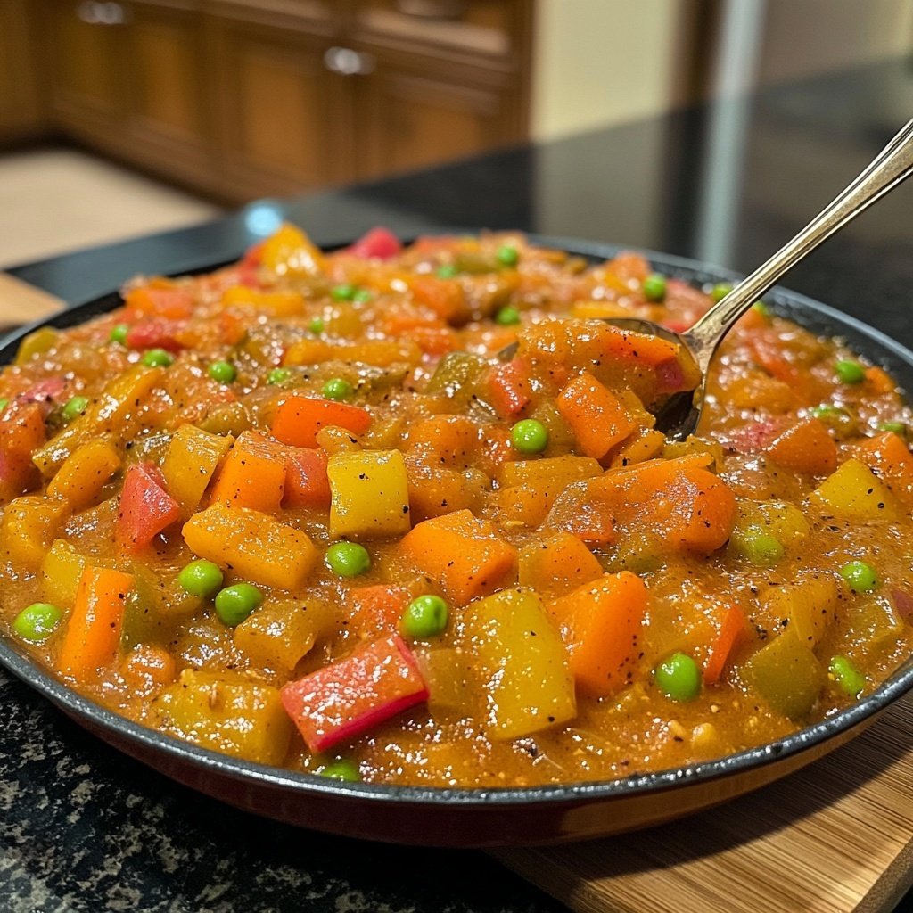 Curry de légumes aux saveurs internationales
