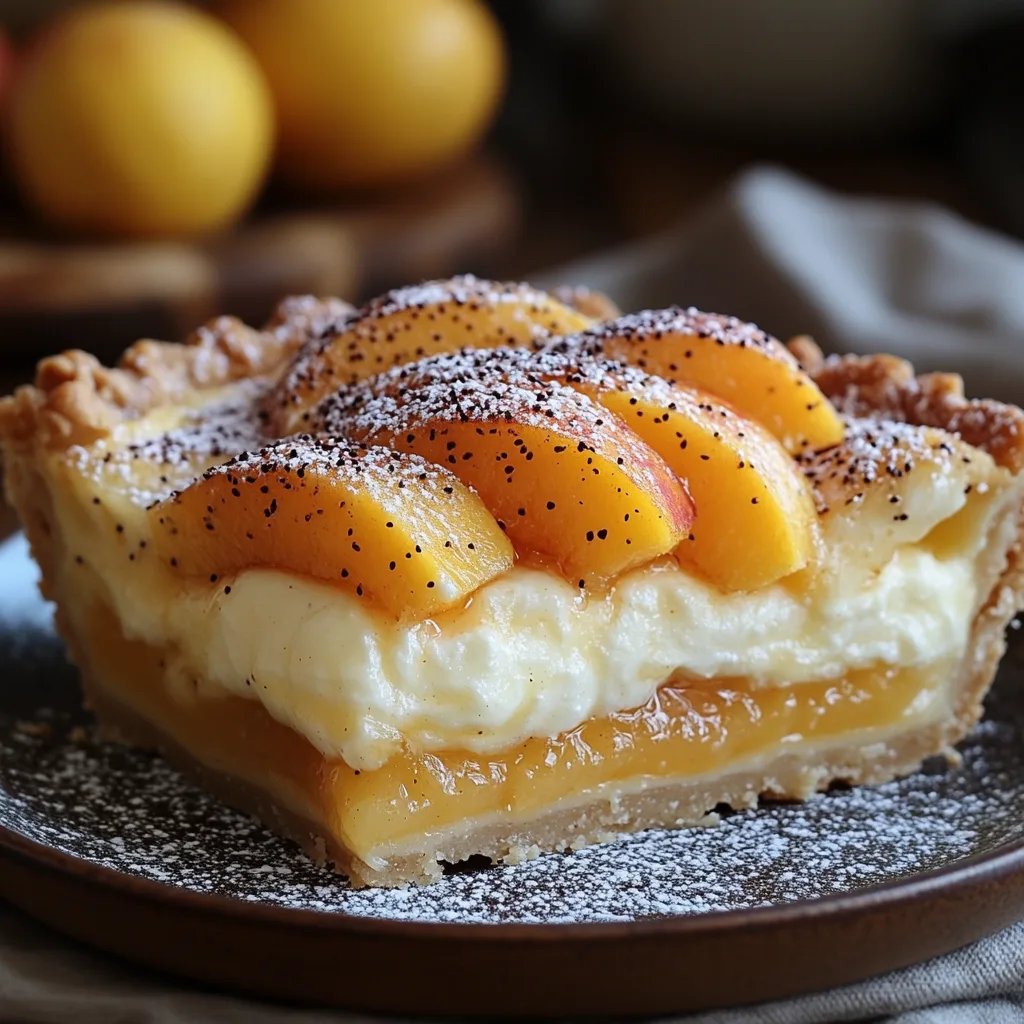 Tarte Facile aux Pêches et à la Crème : Une Recette Incroyable Ultime