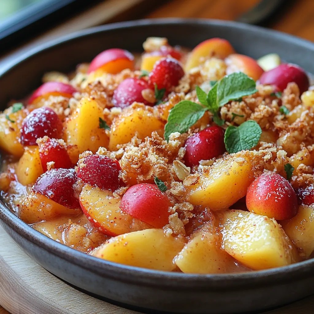 Croustillant aux Pêches : Une Recette Incroyable Ultime