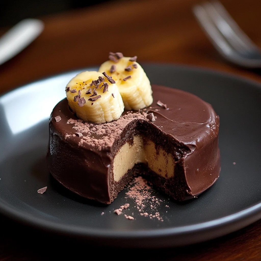 Petits fondants au chocolat noir et à la banane (sans sucre ajouté)