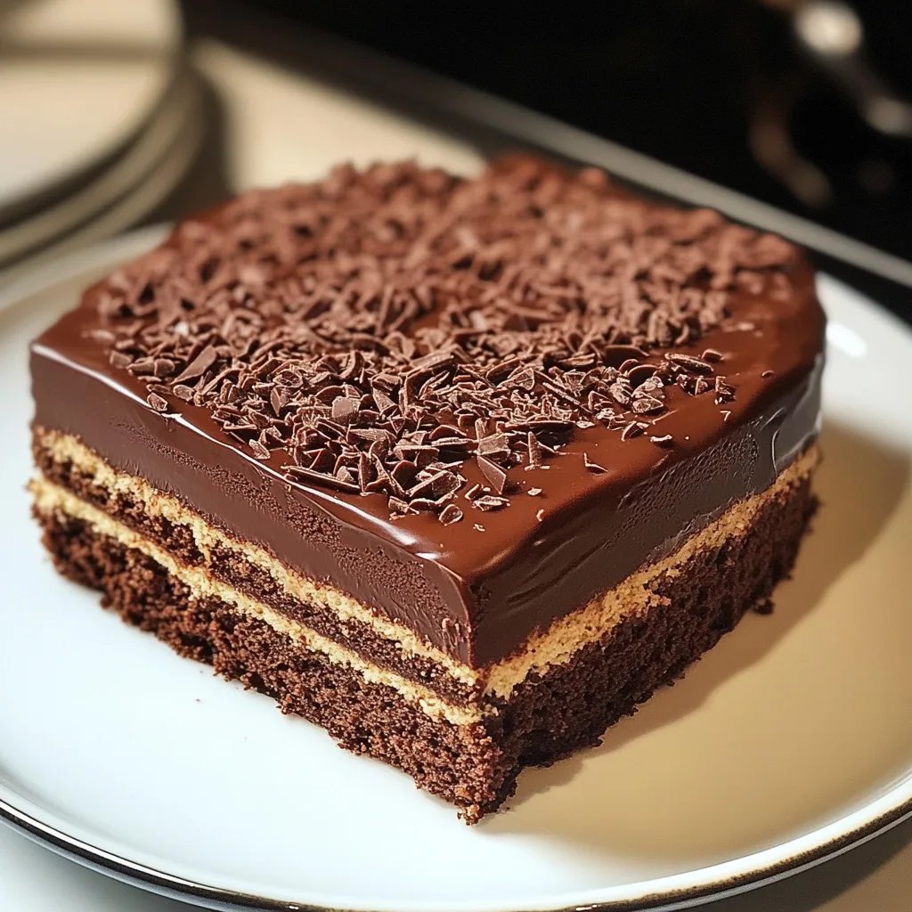 Gâteau crémeux chocolat sans cuisson au four