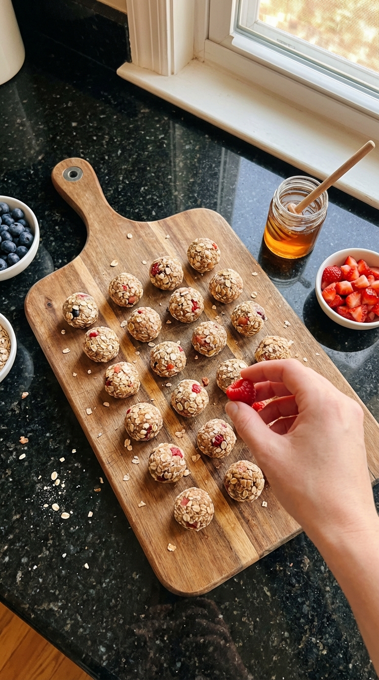 Bouchées énergétiques au cottage cheese