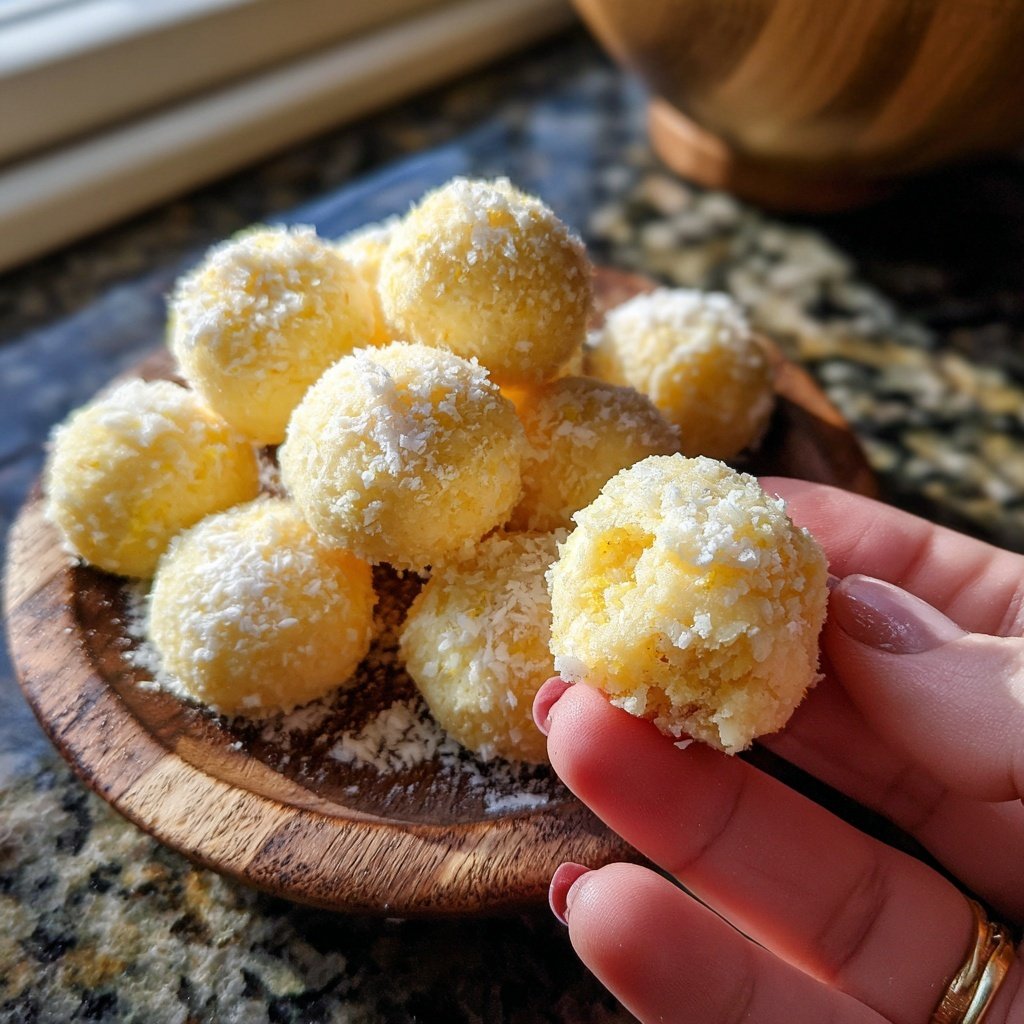 Polvorones au citron — ou plutôt, petites citronnées