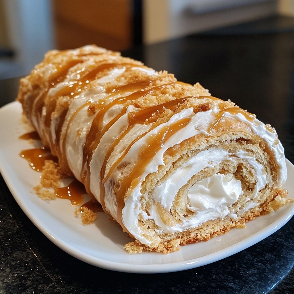 BÛCHE DE NOËL VANILLE CARAMEL PÉCAN