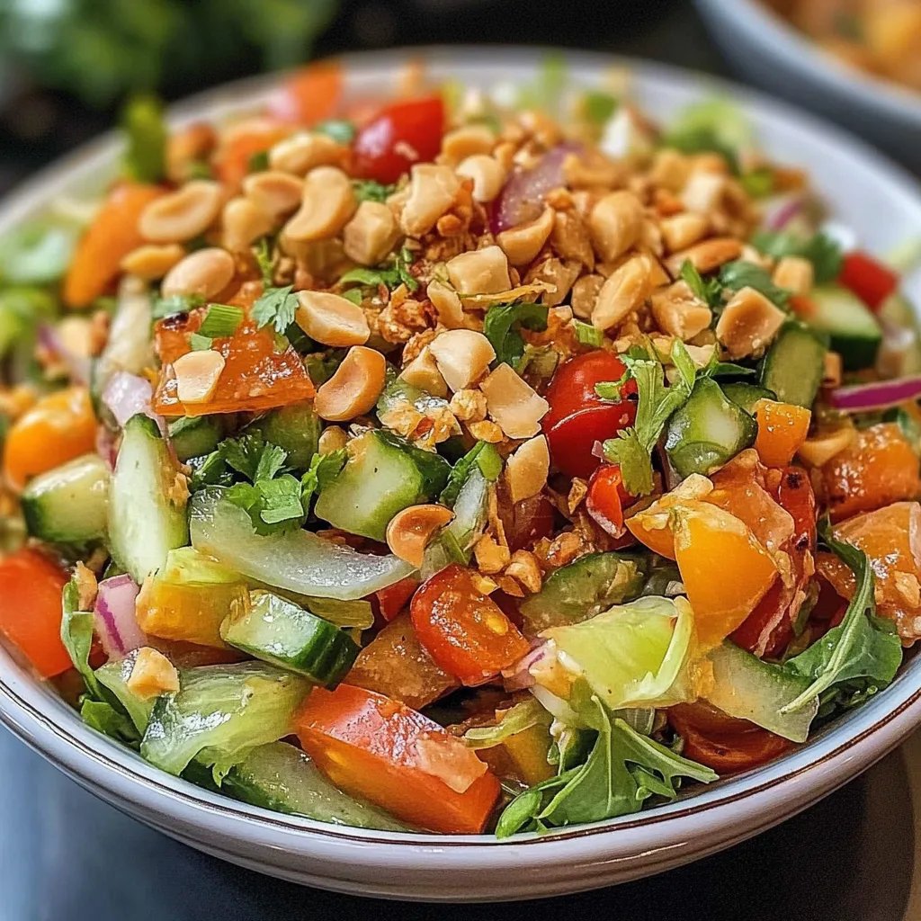 Facile Salade Thaï aux Cacahuètes : Une Recette Incroyable Ultime