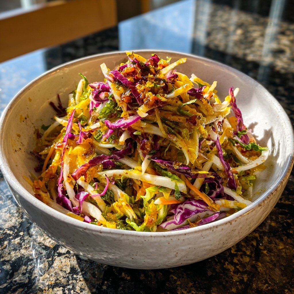 Salade hiver croquante choulrabi chou