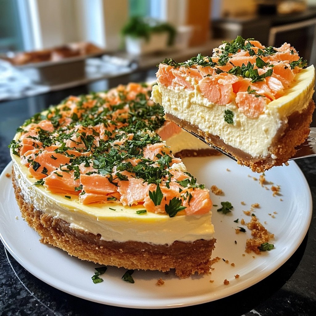 Cheesecake au saumon fumé