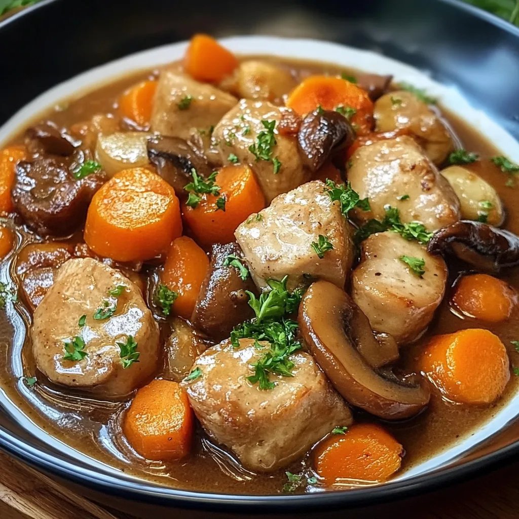 Poêlée de Porc Crémeuse aux Champignons et Carottes : Une Recette Ultime Incroyable