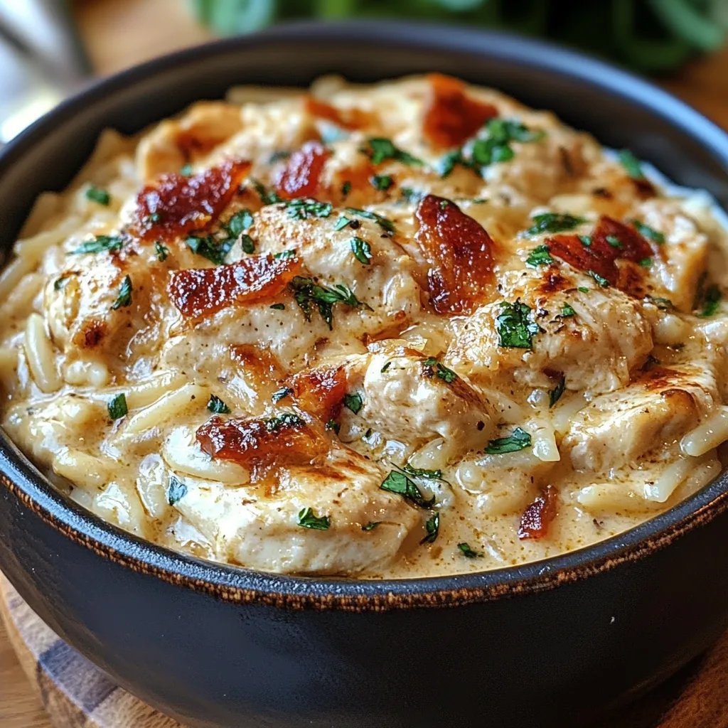 <p>Orzo Crémeux au Poulet à la Toscane : Une Recette Incroyable Ultime</p>