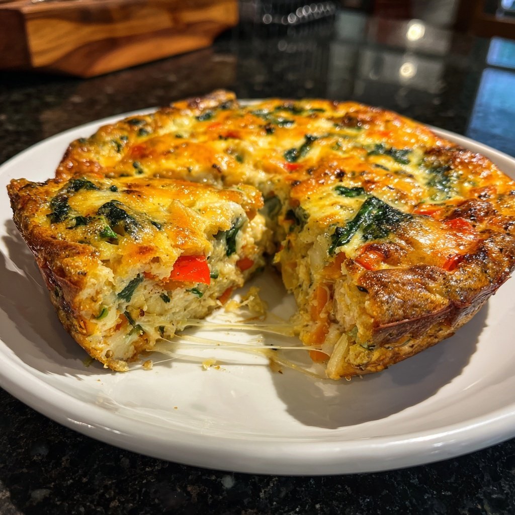 Casserole petit-déjeuner avec légumes