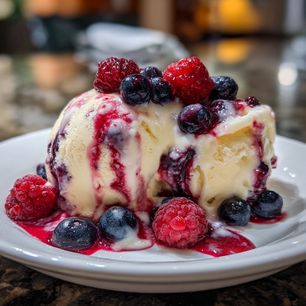 Sérénade de yaourt glacé aux fruits rouges