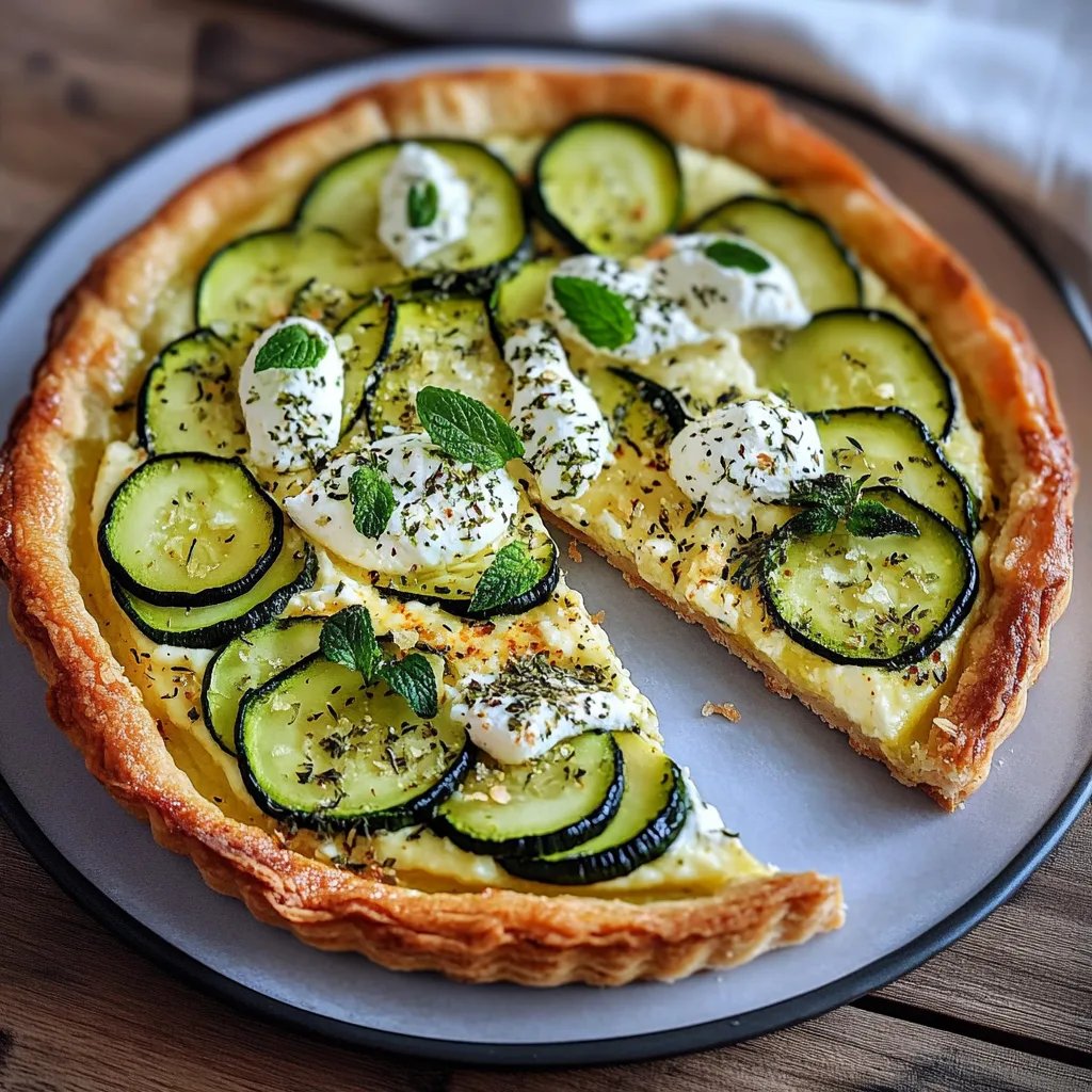 Tarte Courgette Ricotta et Menthe Fraîche : Une Recette Incroyable Ultime