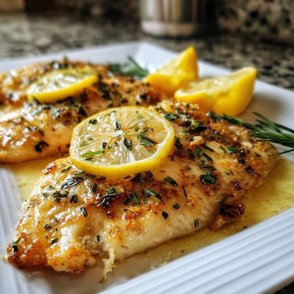 Filet de dorade au citron et herbes