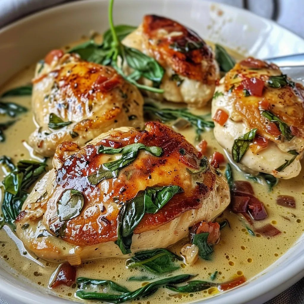 Poulet Crémeux à la Toscane
