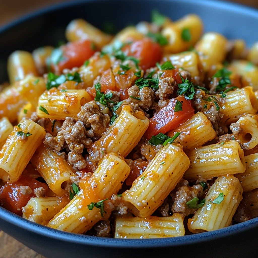 Pâtes Crémeuses au Rotel avec du Bœuf Haché : Une Recette Incroyable Ultime