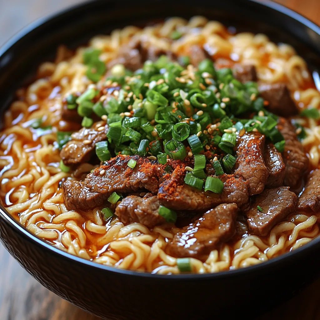 <p>Nouilles Ramen au Bœuf à la Mijoteuse : La Recette Incroyable Ultime</p>