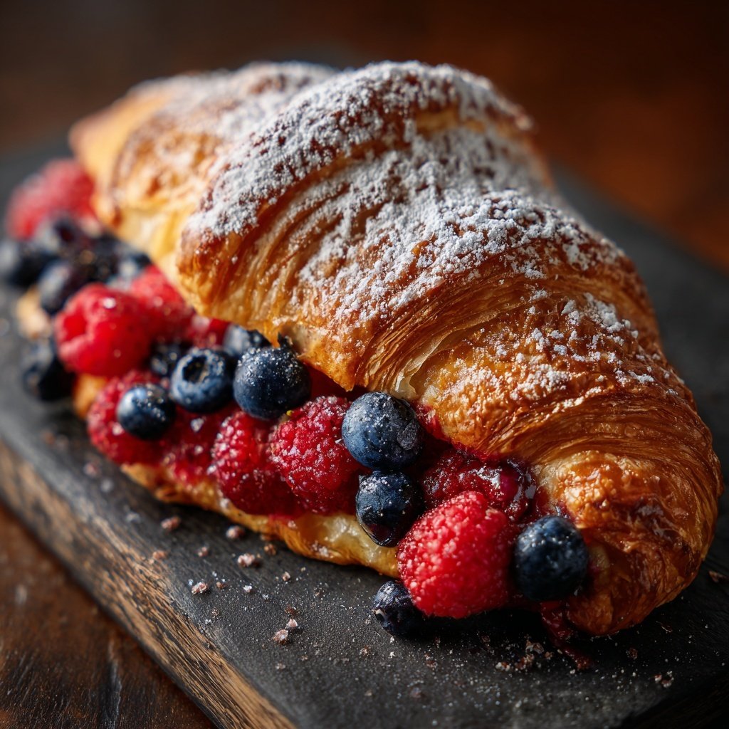 Roulé croissant explosion de baies