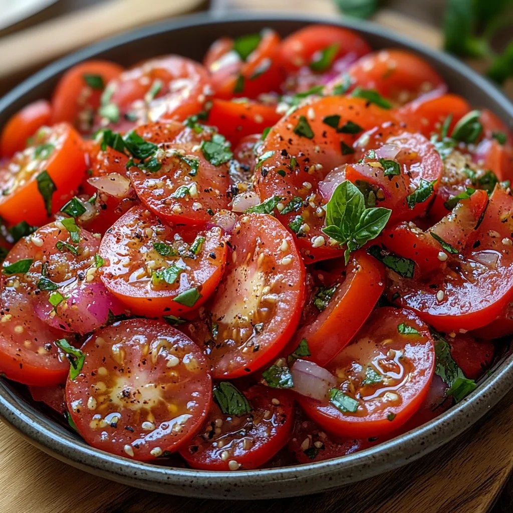 Salade de Tomates Fraîches : Une Recette Incroyable Ultime