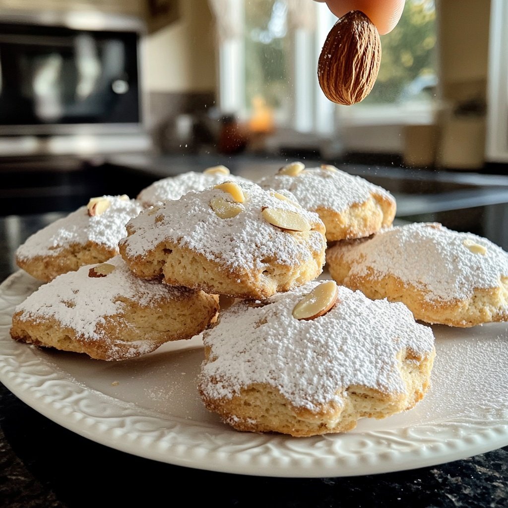 Biscuits Polvorone aux amandes | Biscuits pour Matilda