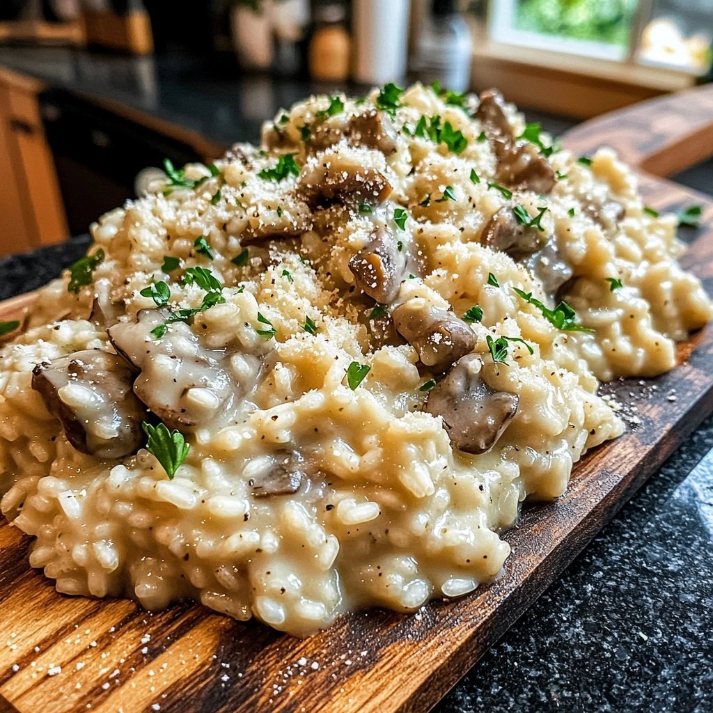 Coquillettes façon risotto aux cèpes