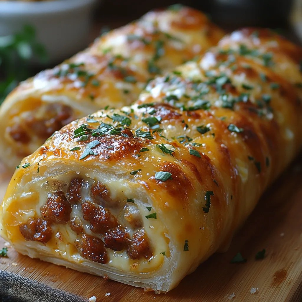 Roulés de Petit-Déjeuner Saucisse, Œuf et Fromage : Une Recette Incroyable Ultime