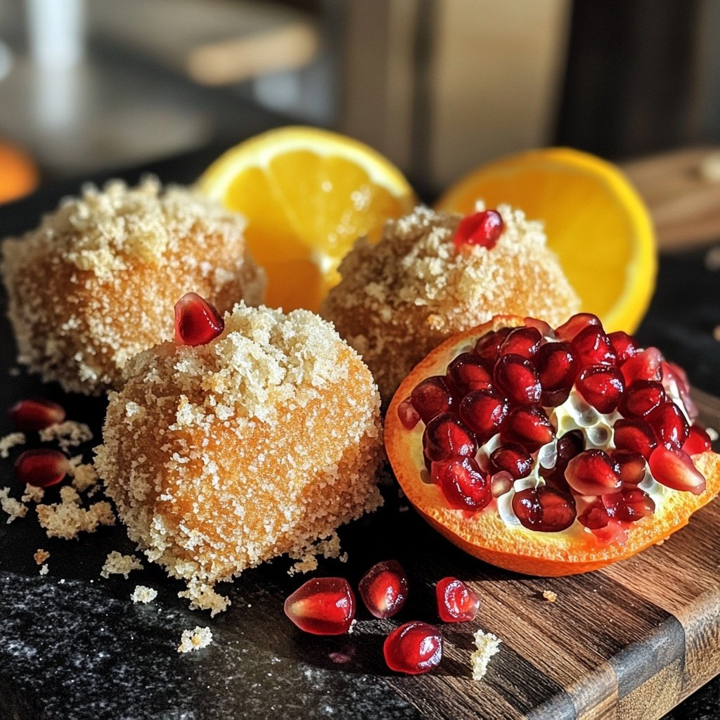 Duo grenade et agrumes croquants