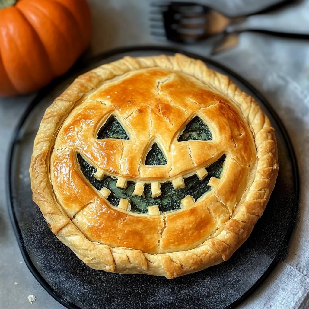 Tourte aux épinards et ricotta d'Halloween : Une Recette Incroyable Ultime à 5 Étapes