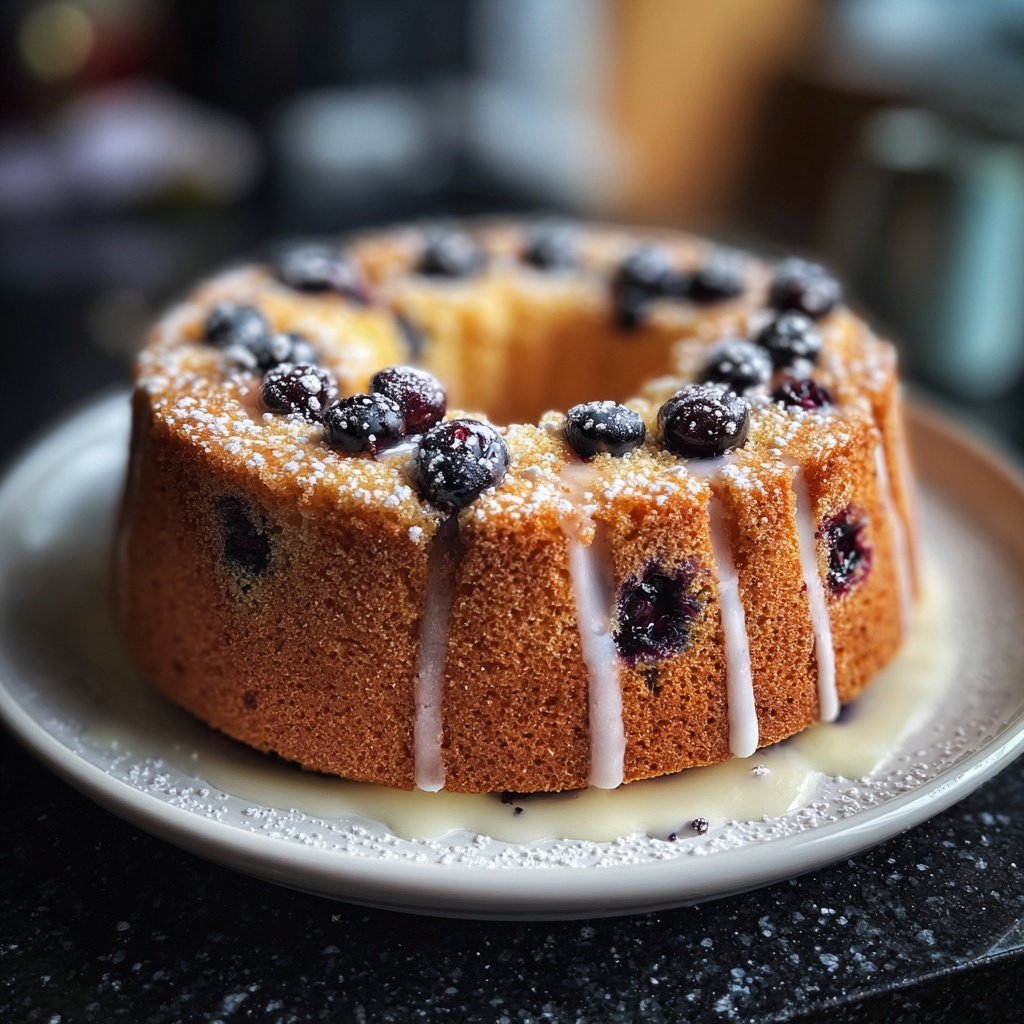 Gâteau à grignoter myrtilles citron
