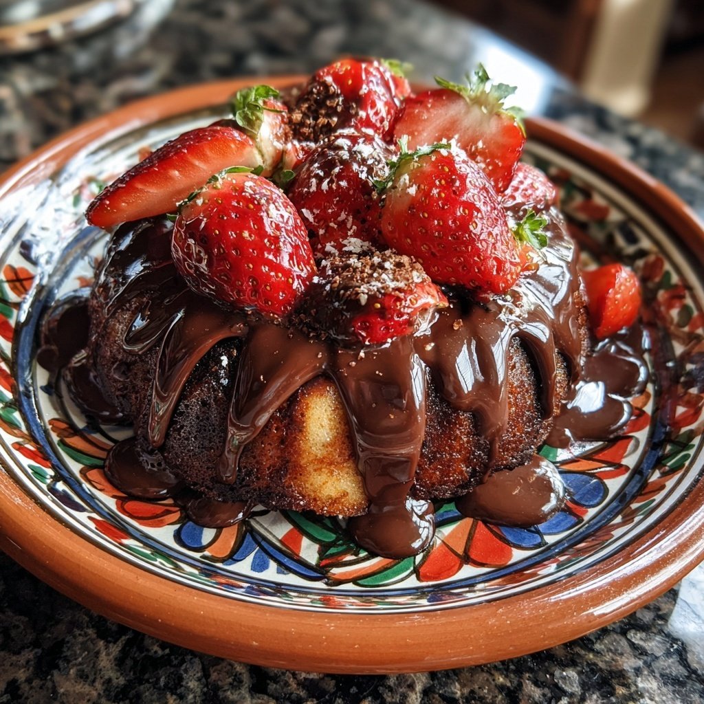 Explosion fraise chocolat à la mode de Dubaï