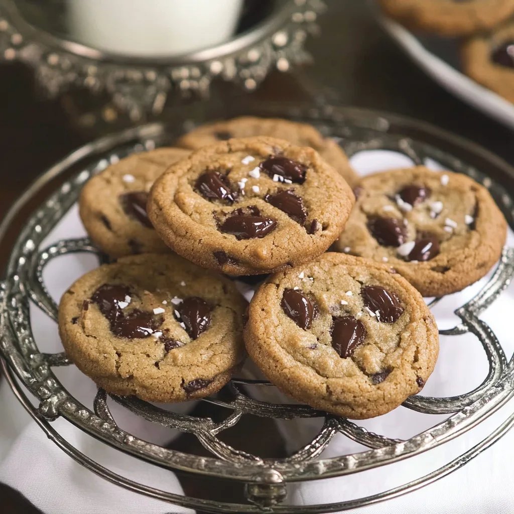 Cookies aux pépites de chocolat croustillants et moelleux