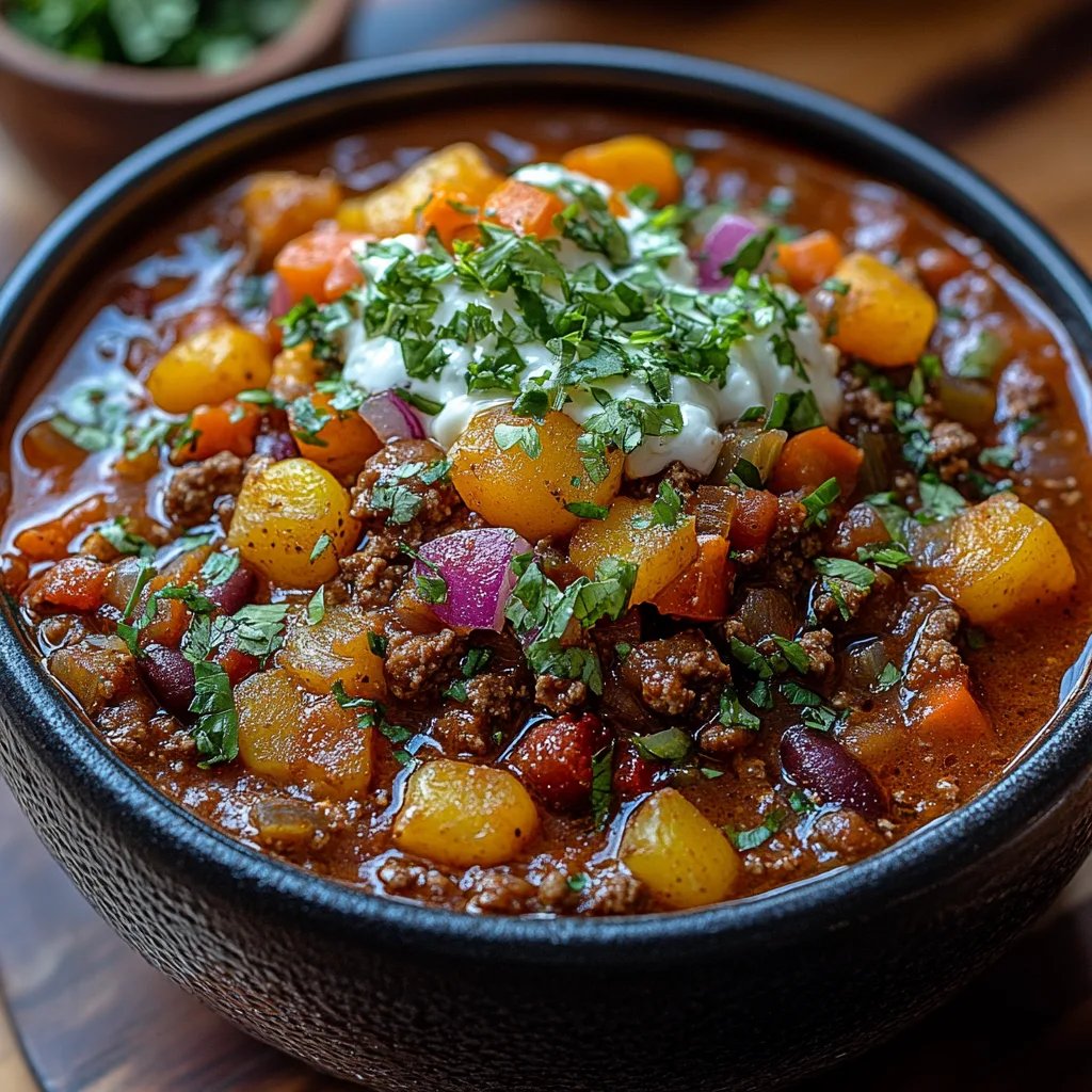 Chili de Petit-Déjeuner au Bacon et à la Saucisse : Une Recette Incroyable Ultime