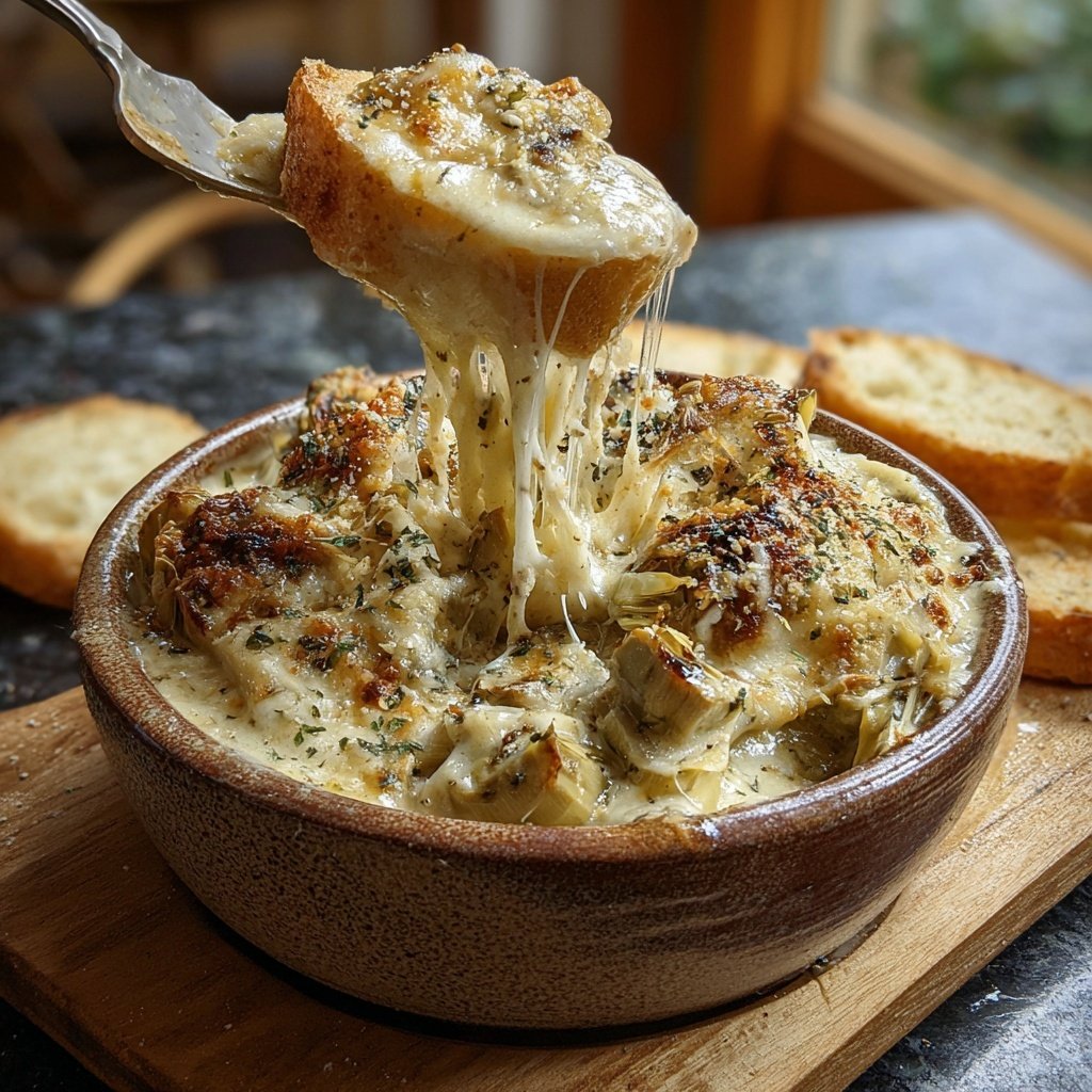 Dip artichauts parmesan fromage