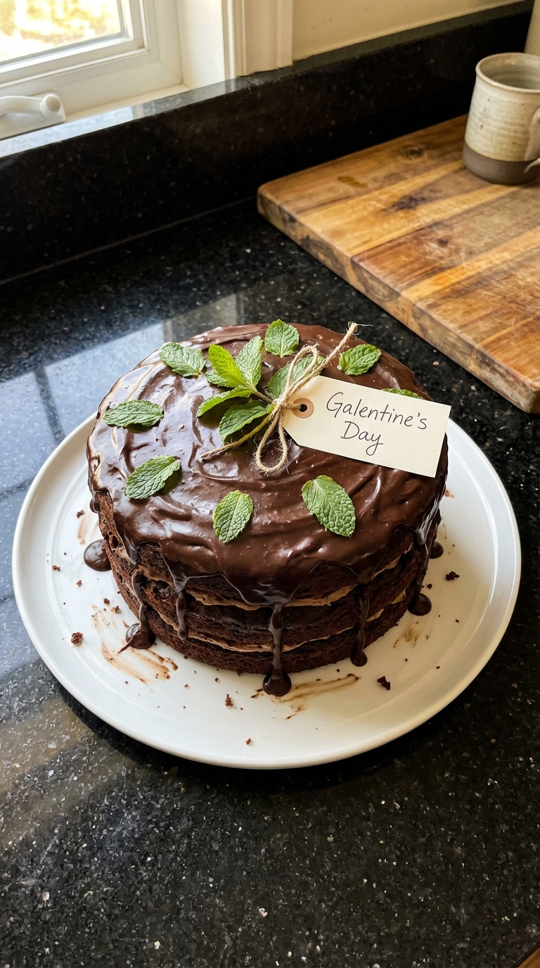 Gâteau Menthe Chocolat de Galentine