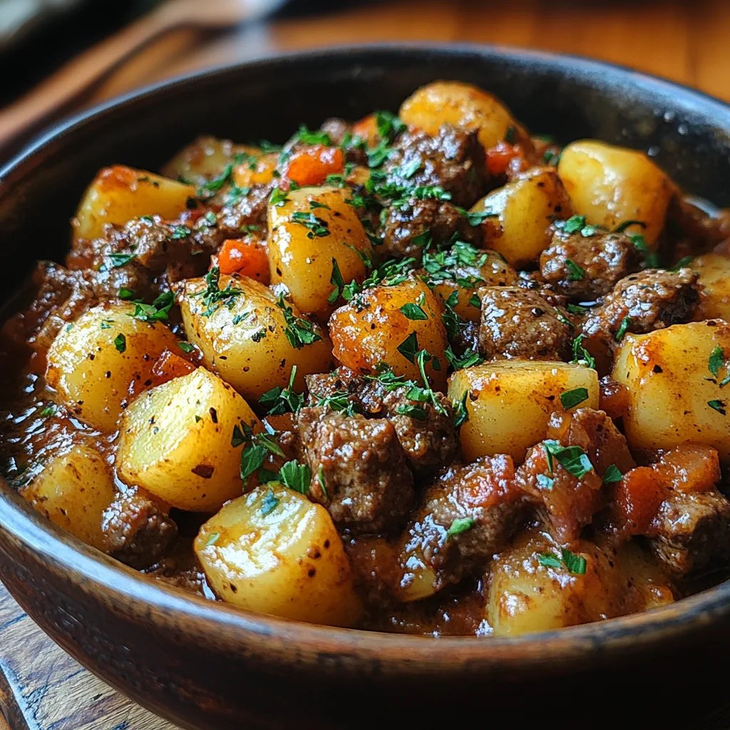 Bœuf et Pommes de Terre au Fromage en Une Seule Casserole : Une Recette Incroyable Ultime