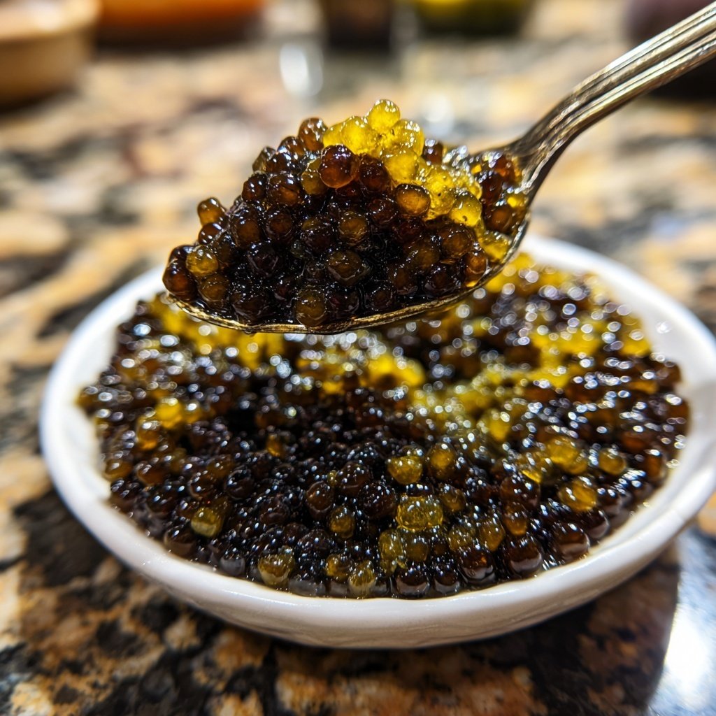 Caviar cow-boy pois yeux noirs