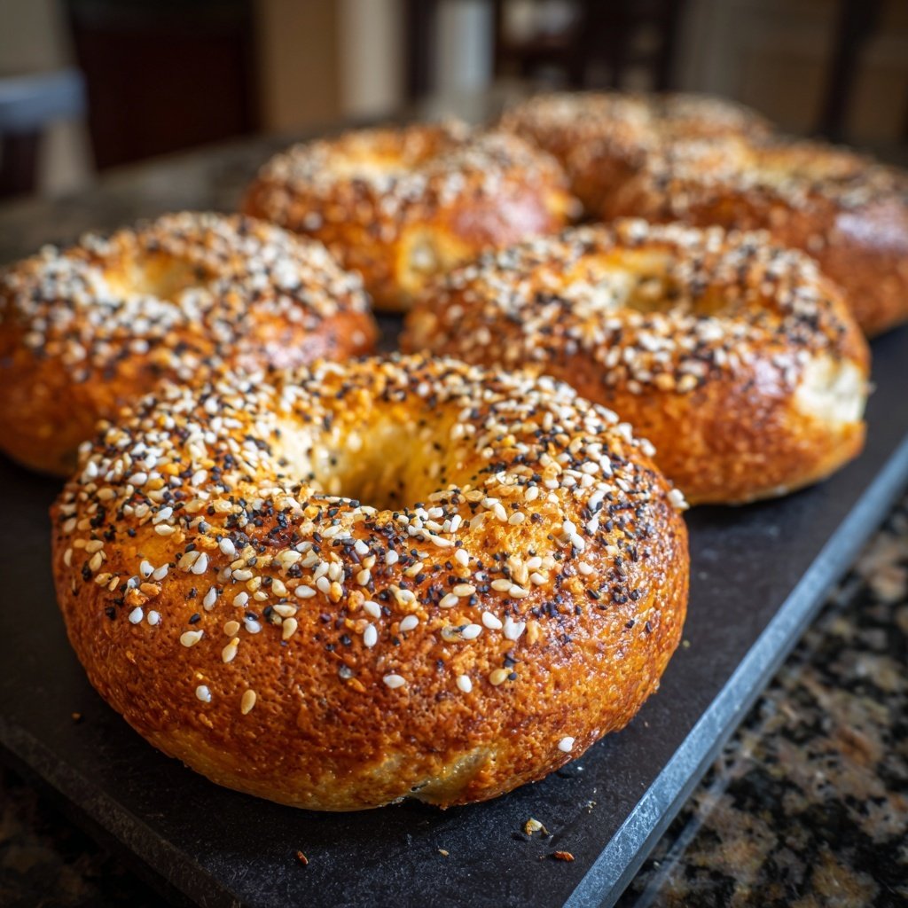 Bagels de boulangerie au yaourt grec hyperprotéinés