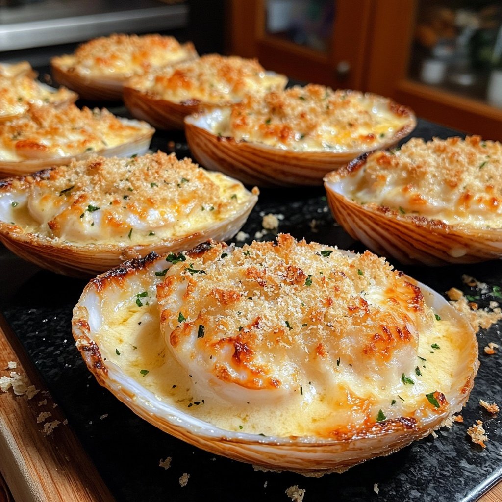 Huîtres gratinées au champagne