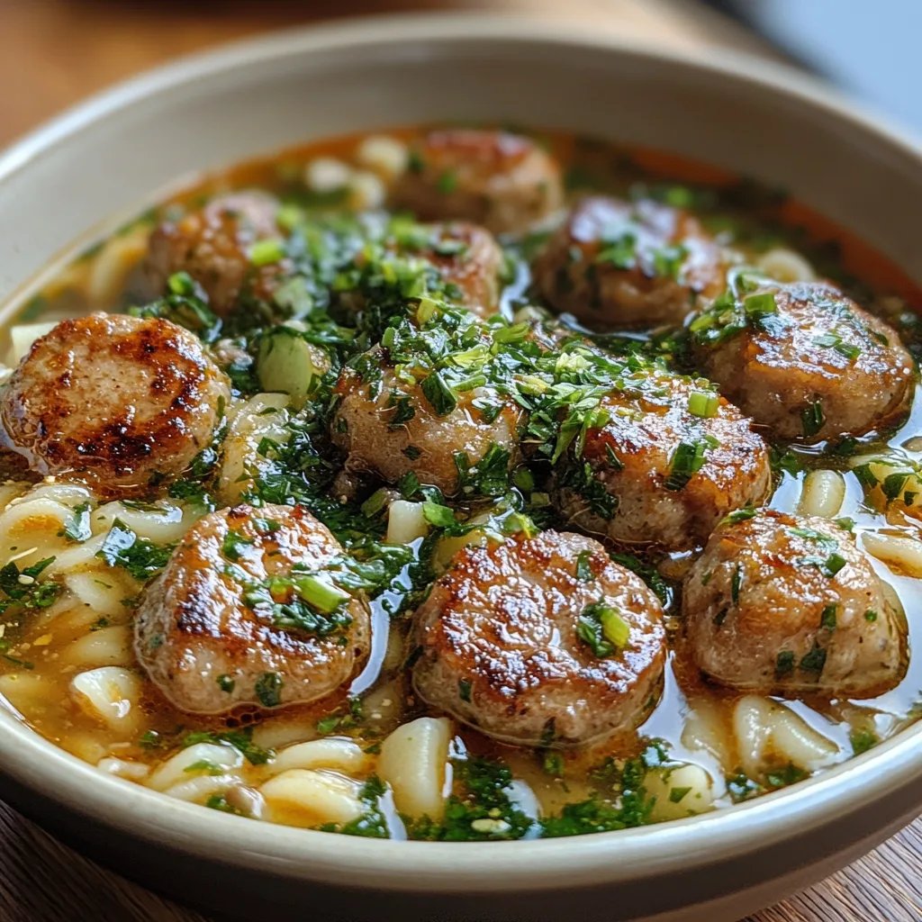 Bouillon d’orzo aux boulettes de viande et courgettes : Une Recette Incroyable Ultime