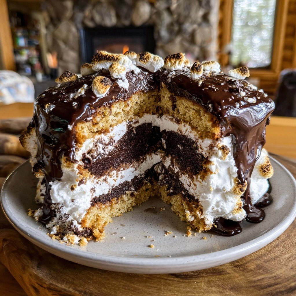 Gâteau S’mores de Galentine