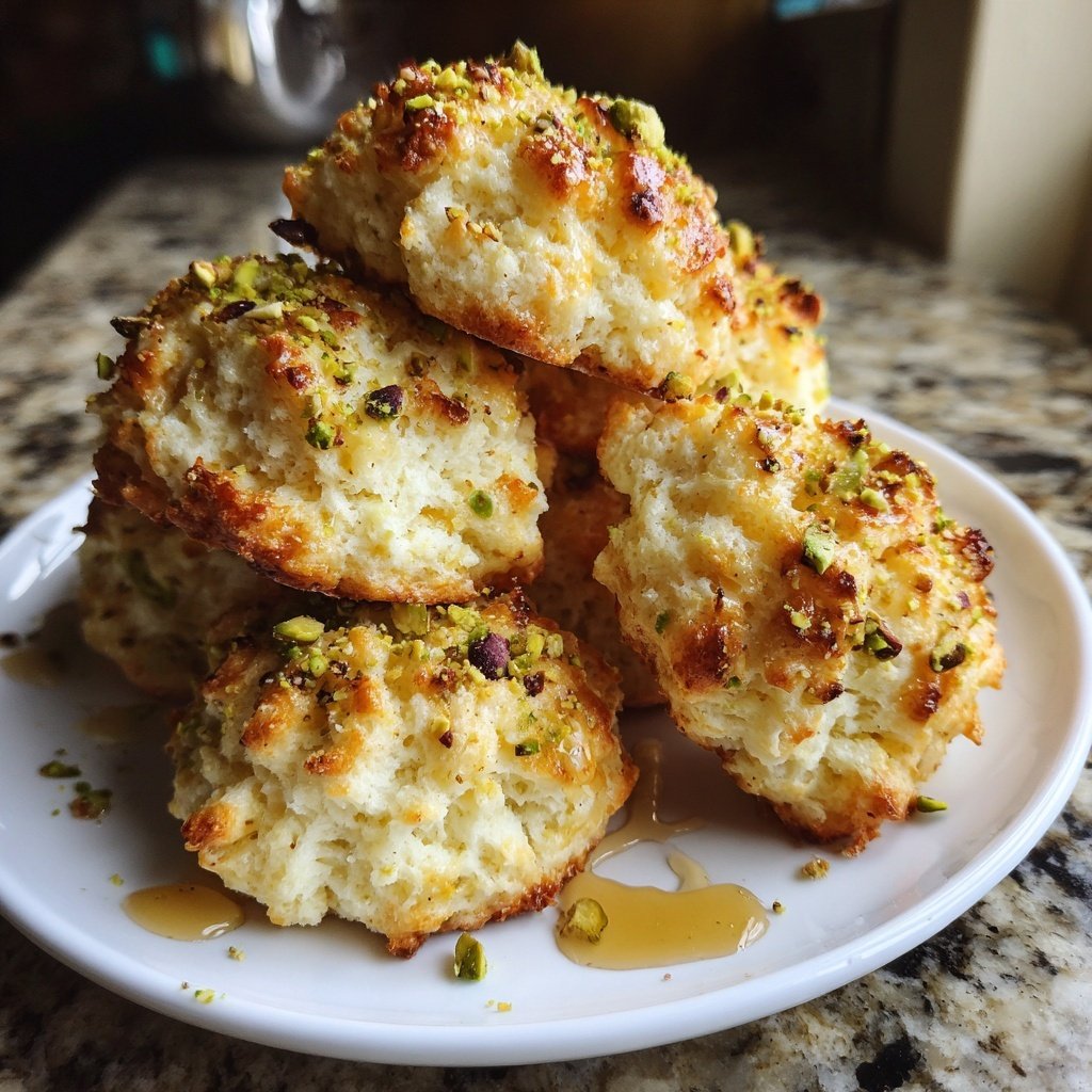 Biscuits à la ricotta et aux pistaches