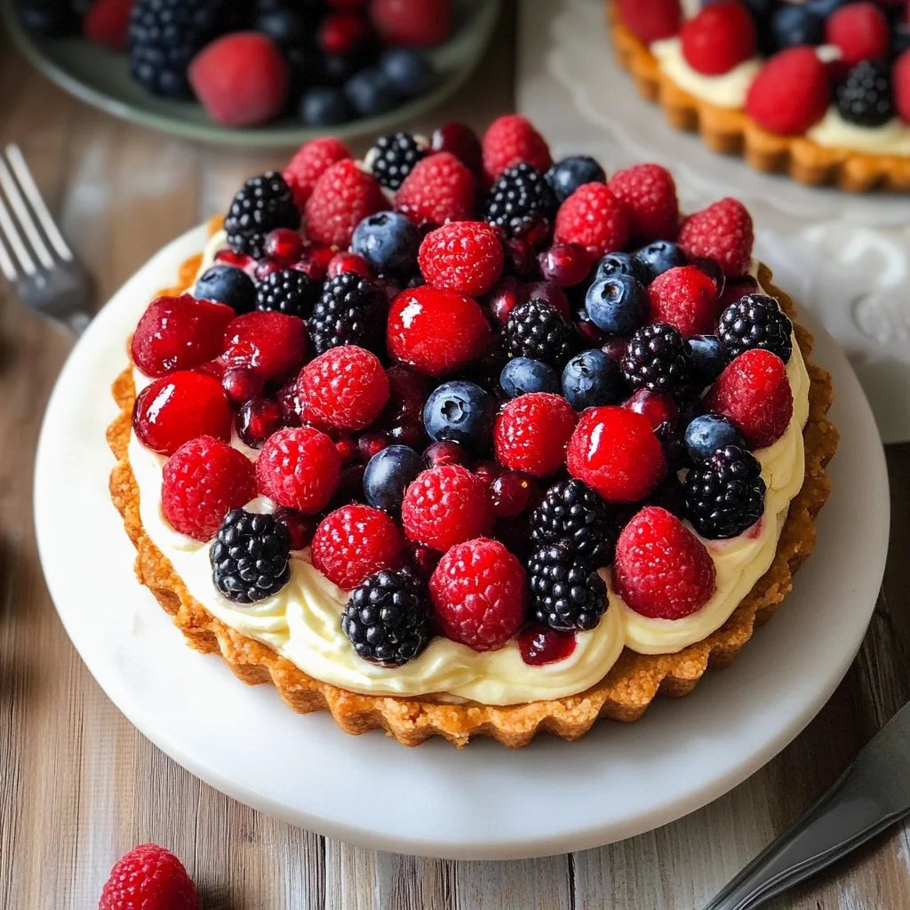 Tarte aux Fruits Rouges sur Sablé Breton : Un Incroyable Dessert Ultime