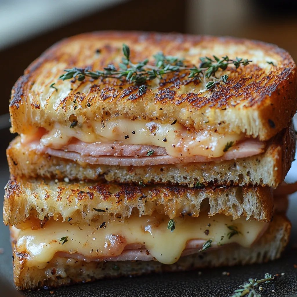 Sandwichs au jambon et au fromage grillés et sains : Une Recette Incroyable Ultime