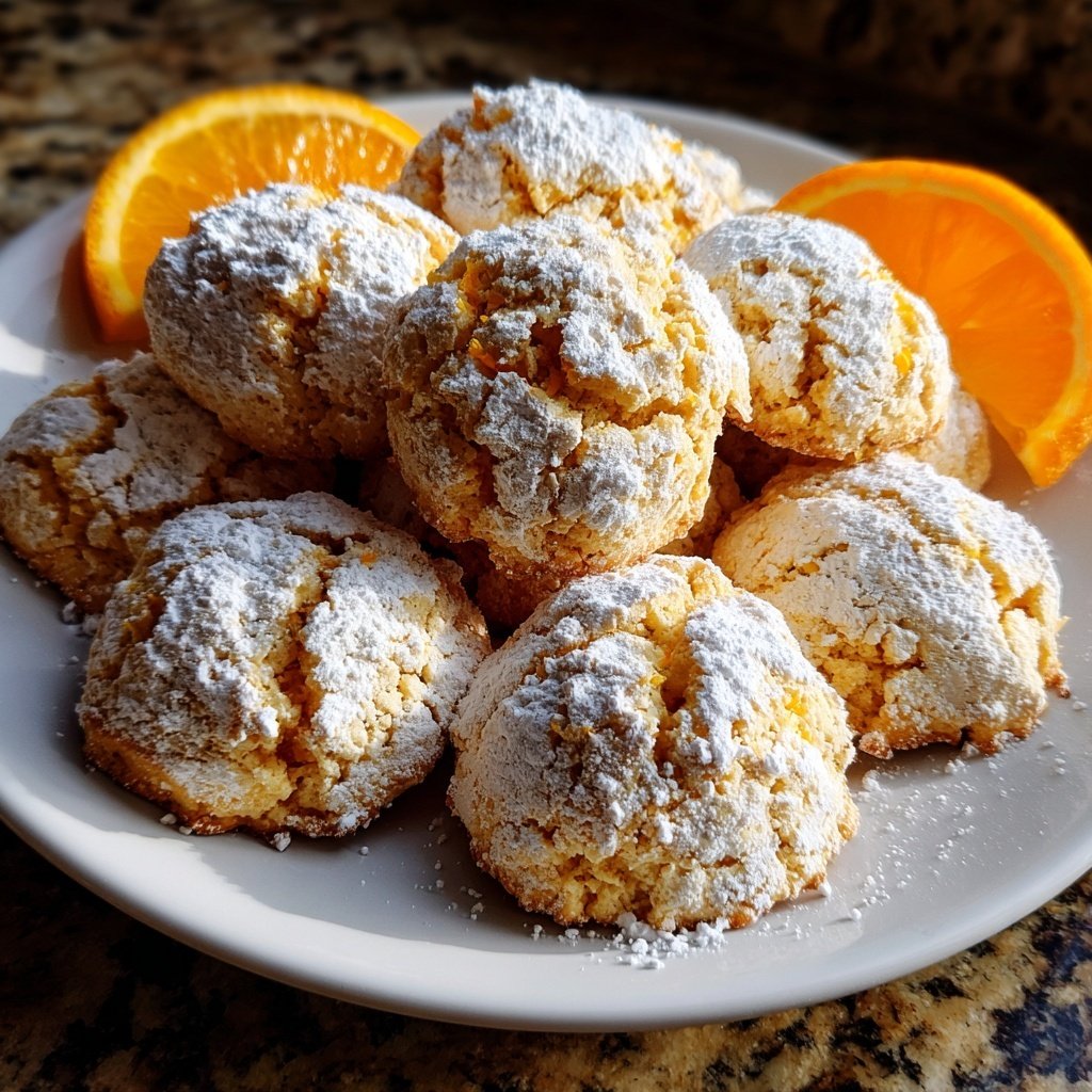 Polvorones de naranja